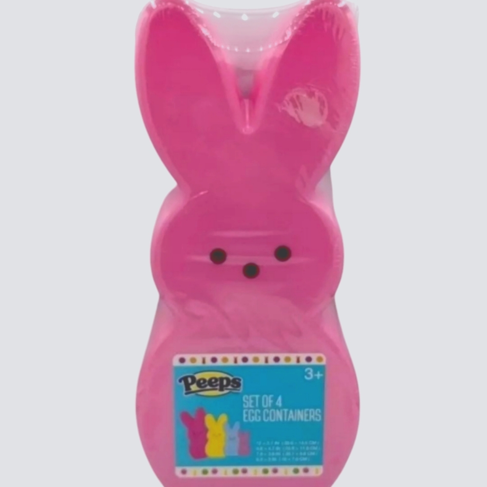Peeps Bunny Nesting Egg Containers In a Set Of 4
